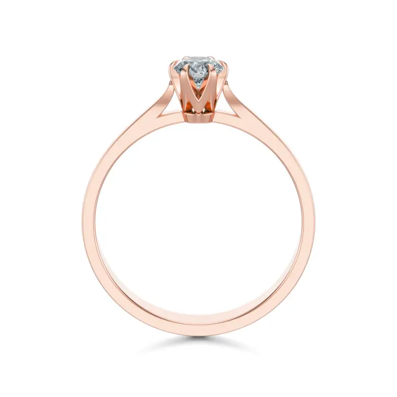 Pierścionek zaręczynowy z brylantem